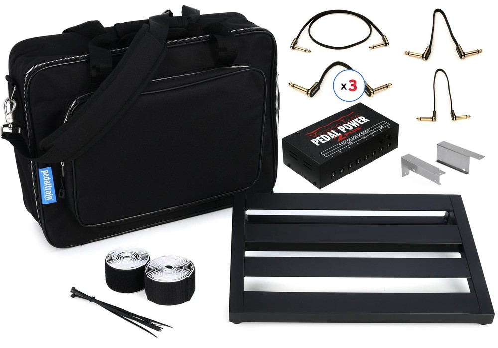 Pedaltrain Gigging Pedalboard Kit with Voodoo Power & EBS HP Cables