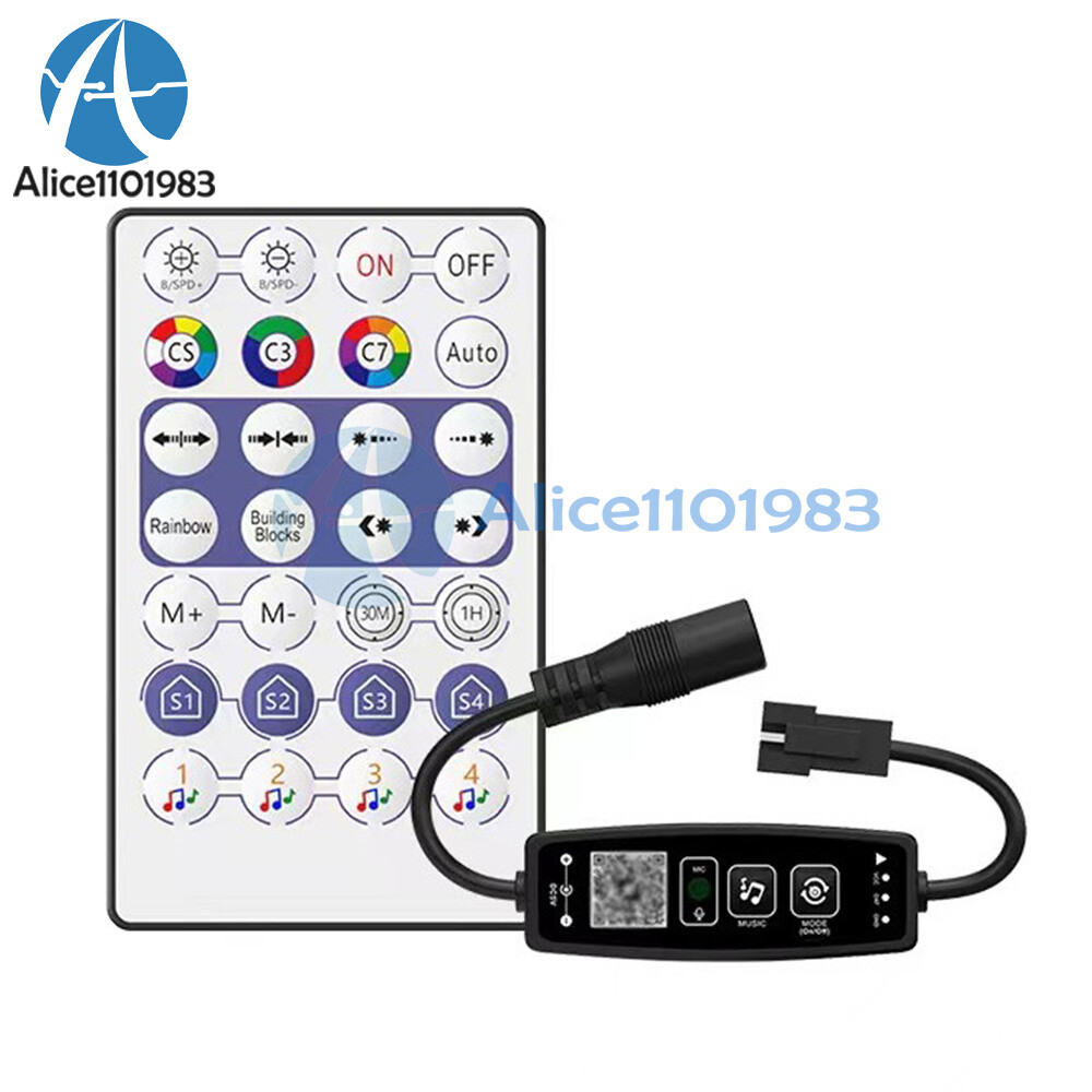 DC5-24V Wireless 28 Keys Bluetooth Music Remote Controller 2811 with USB DC Port