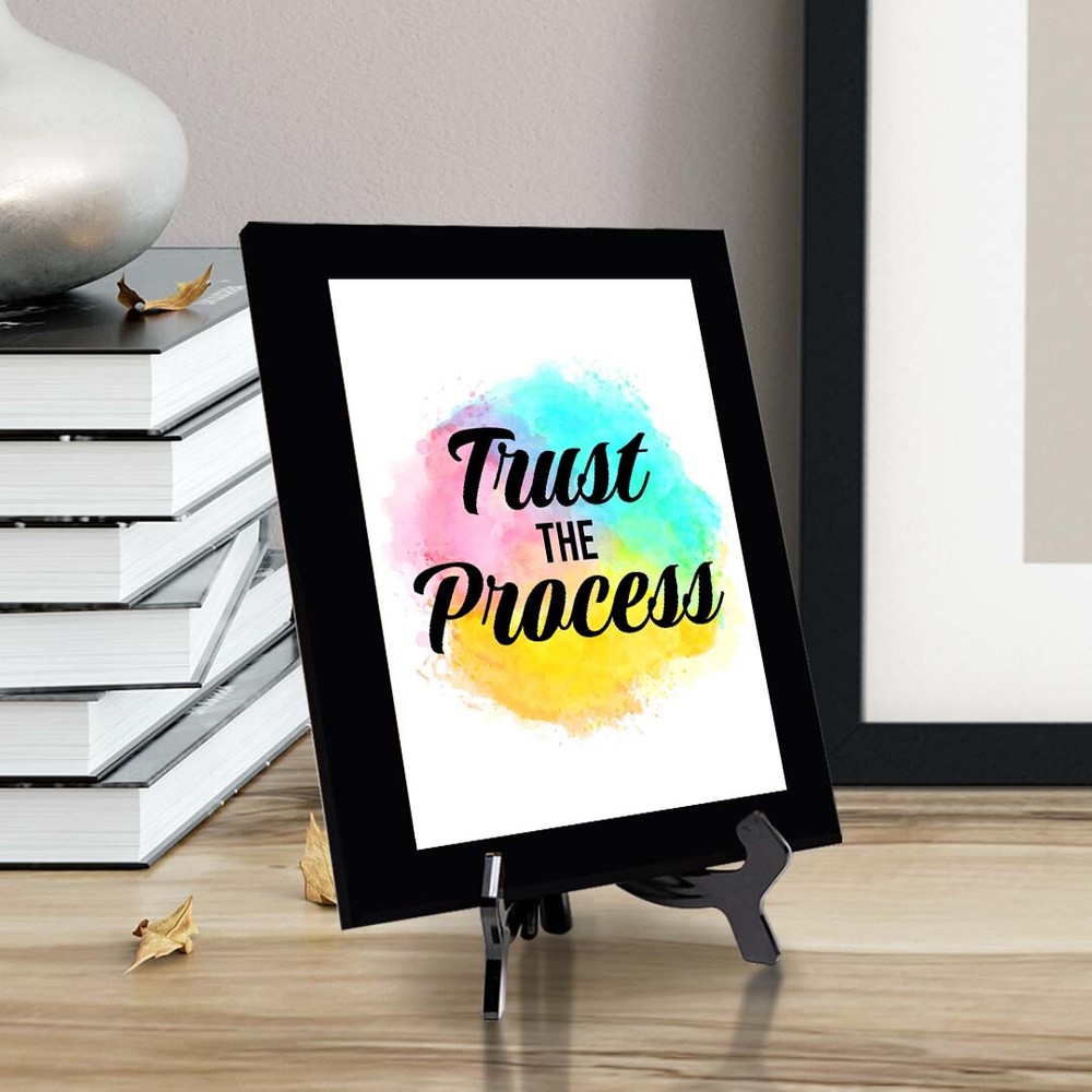 Trust The Process Decorative Wall Plaque (Full Color)