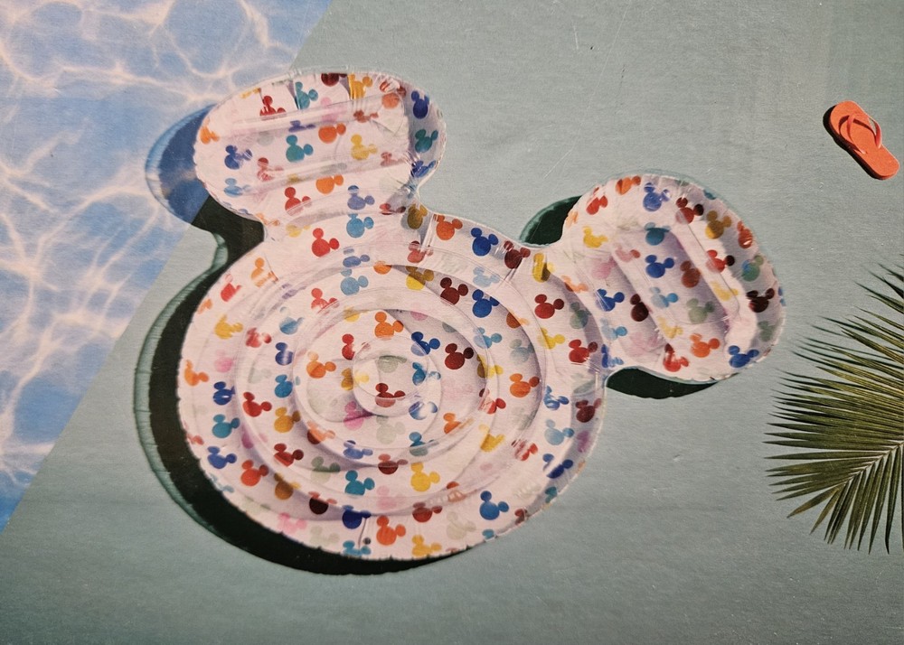 NEW Mickey Mouse Inflatable Pool Float 66" x 57" New In Box