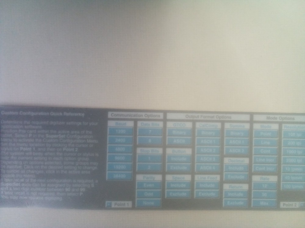 Gtco Calcomp Roll Up Digitizer II, Used!