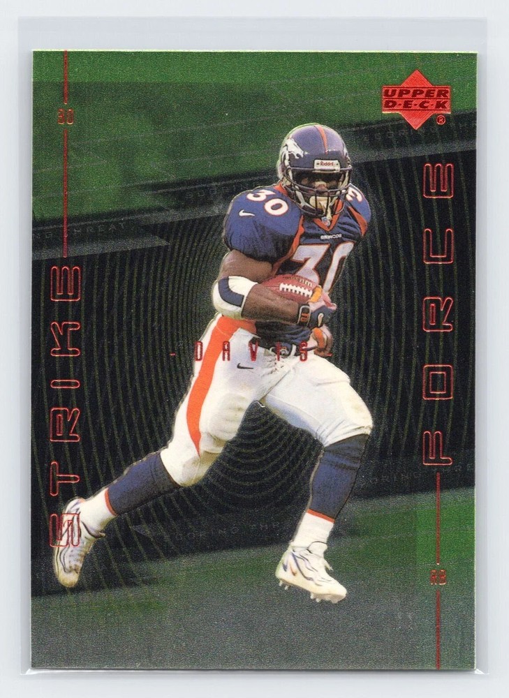!!!     TERRELL DAVIS   UPPER DECK  INSERT  FOOTBALL CARD $$