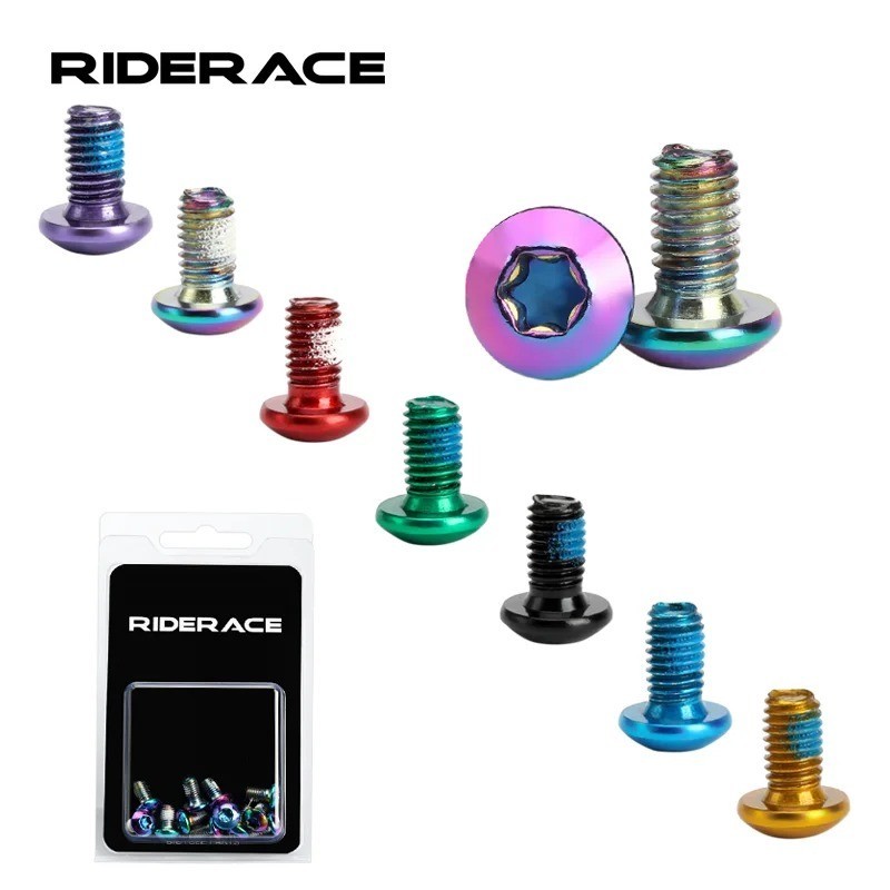 12pcs Bicycle Disc Brake Rotor Bolts T25 M5x9mm Stainless Steel Mtb Road Bike Sc