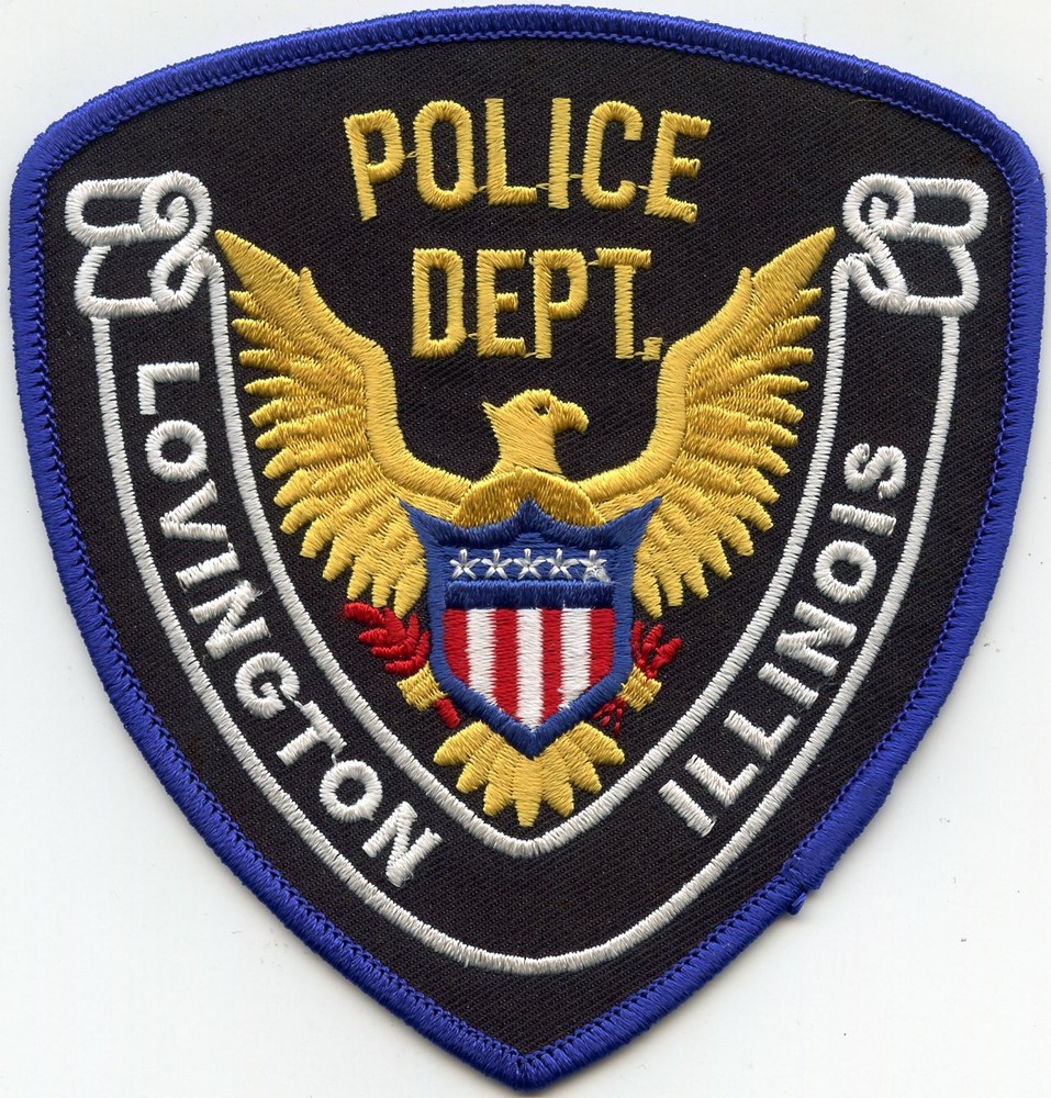 LOVINGTON ILLINOIS IL POLICE PATCH