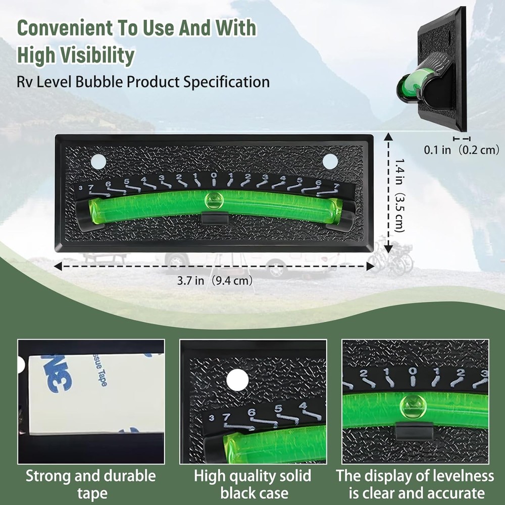 Rv Bubble Level Camper Level Bubble 2 Pack For Trailer Leveling Bubble,High Visi