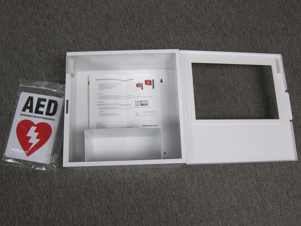 AED Surface Wall Mount Box w/Alarm