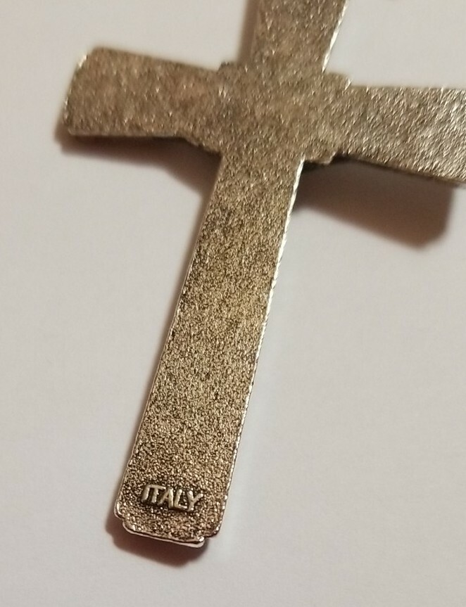 CHRISTIAN CATHOLIC ROSARY SILVER PLATED FROM ITALY