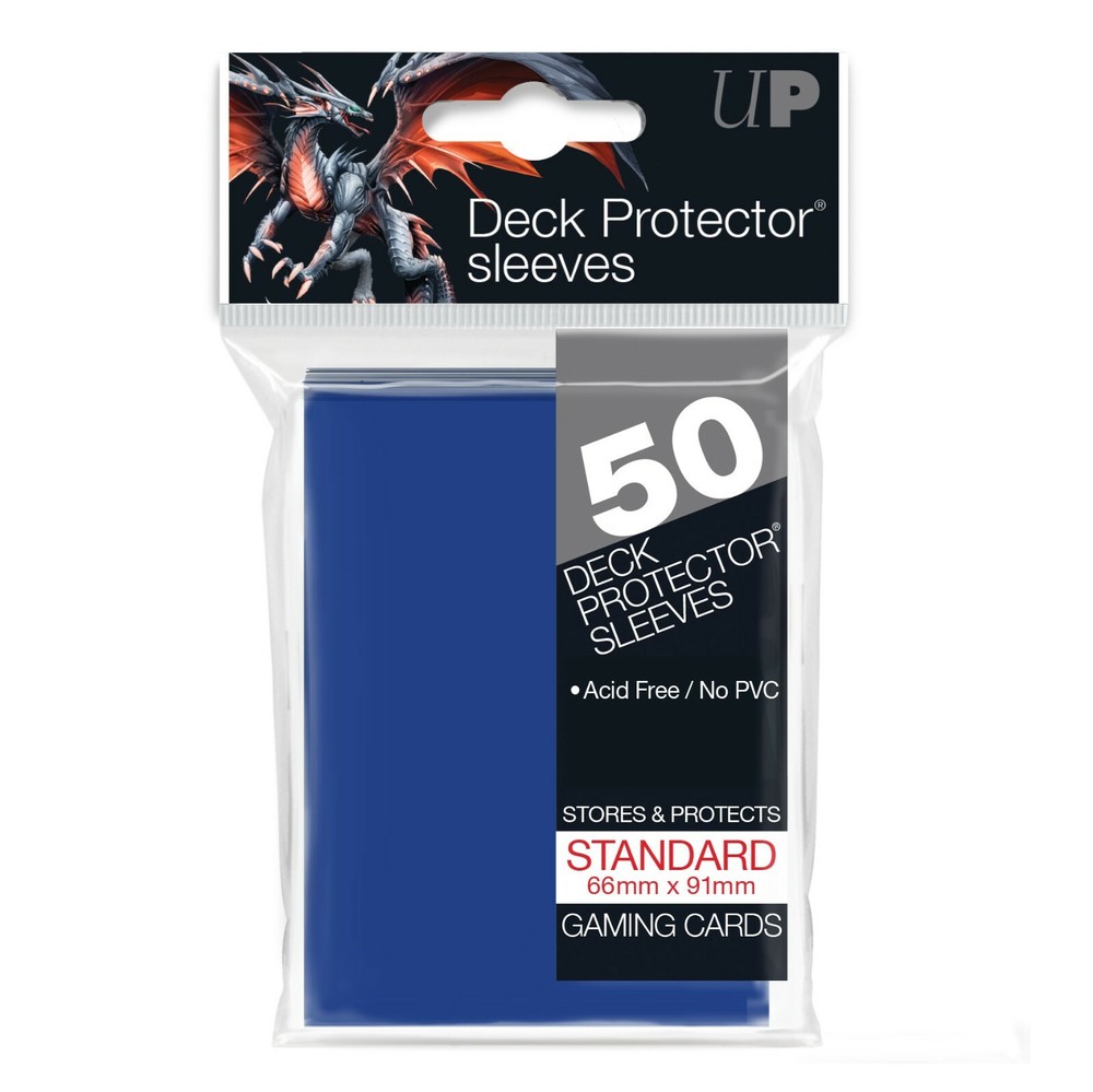 Ultra Pro Gaming Sleeves Deck Protector BLUE PRO GLOSS Standard Size 50-Pack