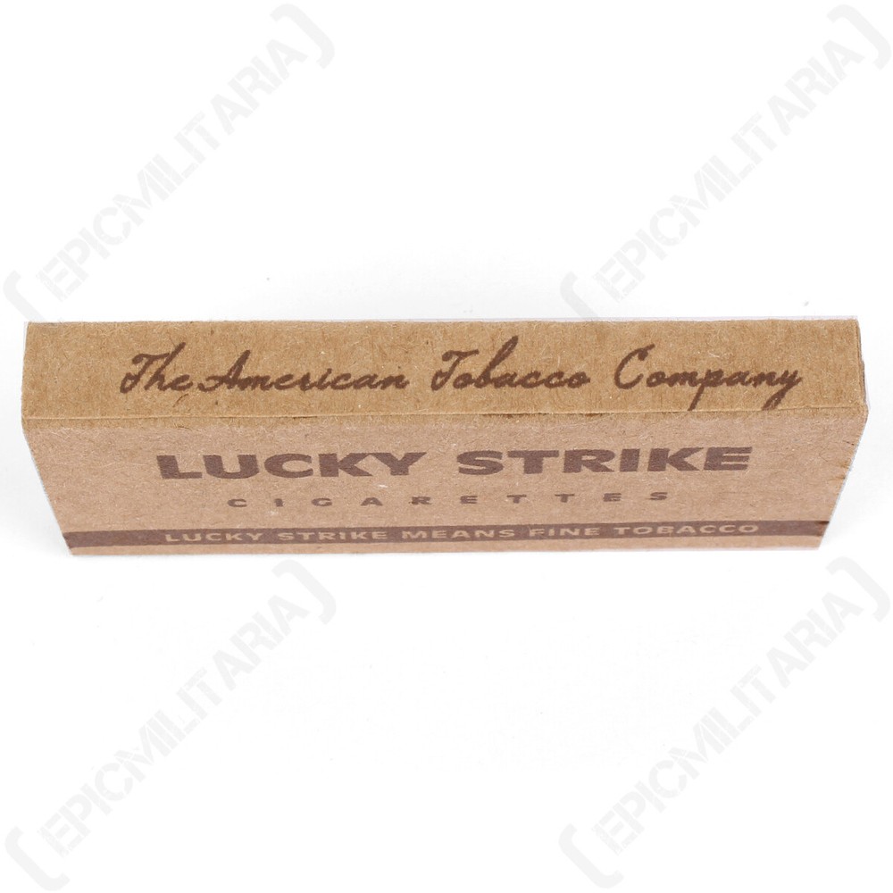 WW2 US Lucky Strike Cigarette Box - American Military Army Reproduction