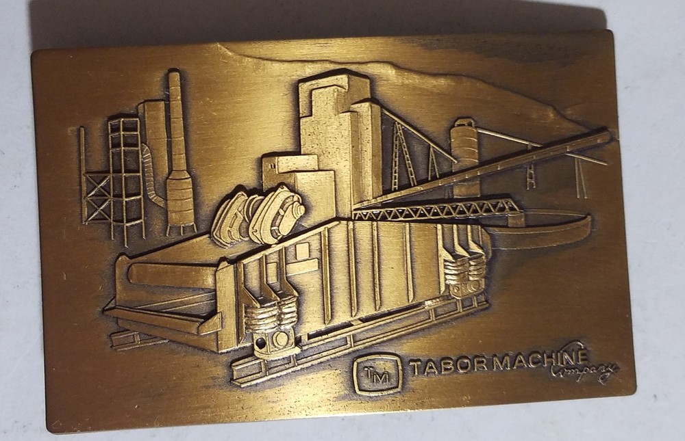 Tabor Machine Belt Buckle with Box