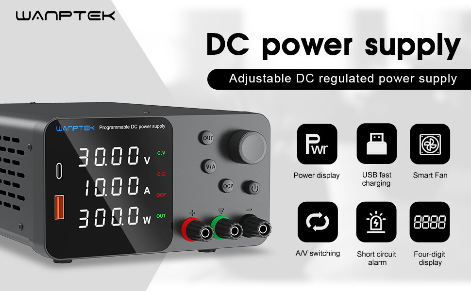 0~30V 60V 120V, 0~5A 10A Lab Adjustable DC Power Supply Variable Bench Switching