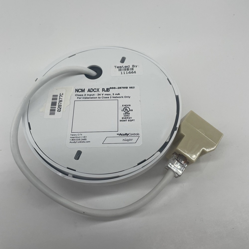 Acuity Control nLight NCM ADCX RJB Low Voltage Ceiling Mount Sensor | 230CEY