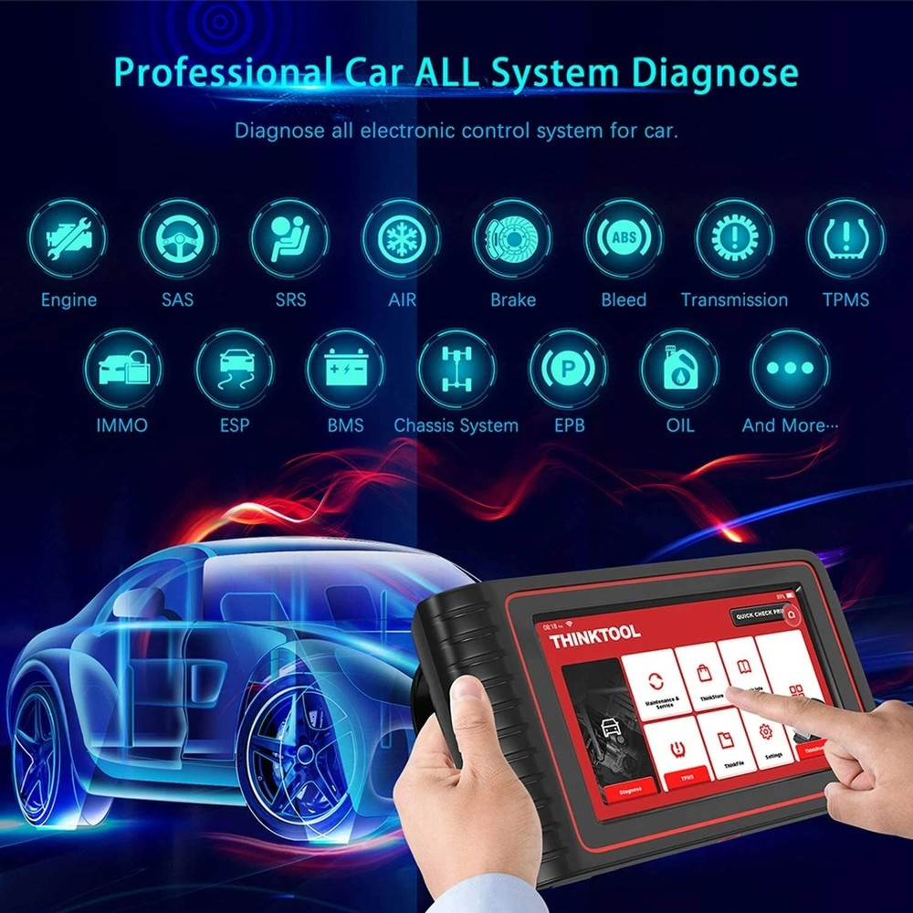 THINKCAR Bluetooth ALL Systems Diagnosis For Ford OBD2 Scanner IMMO Active Test