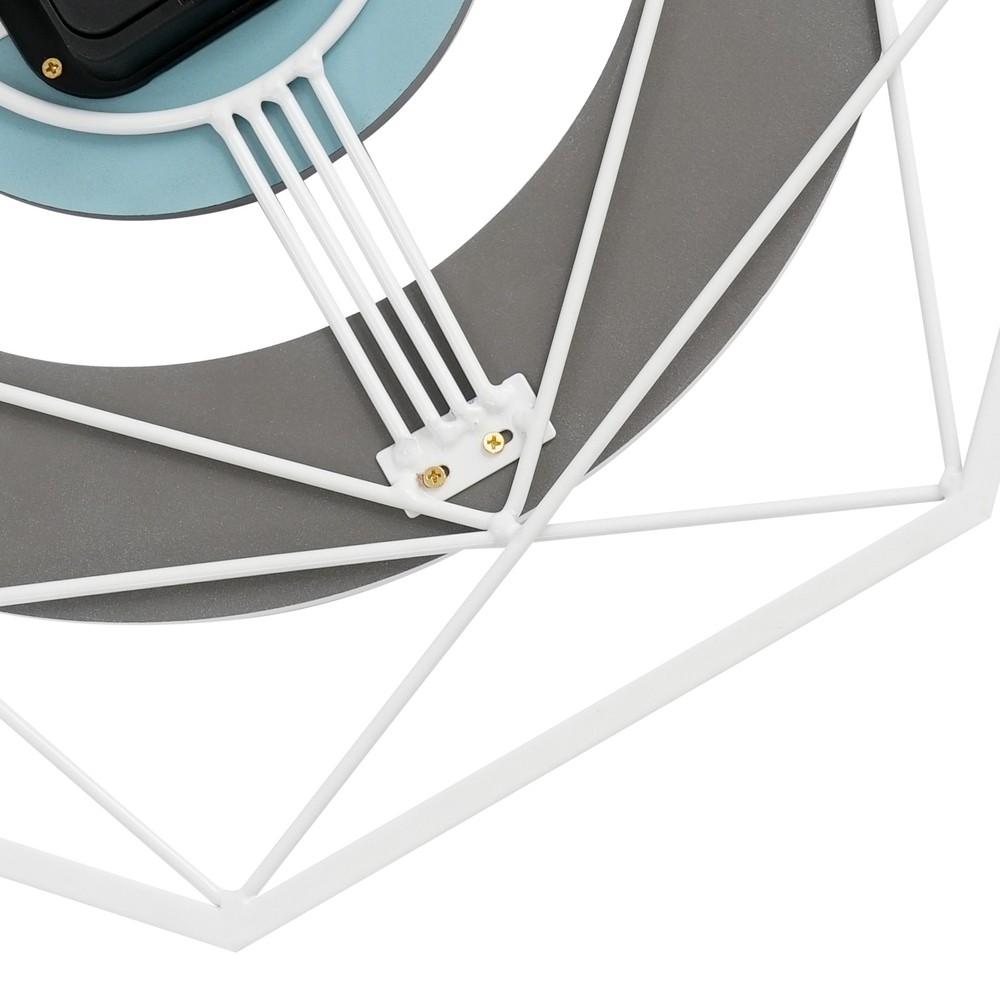 Modern Wall Clock - Silent Battery Powered Analog , Easy Mount