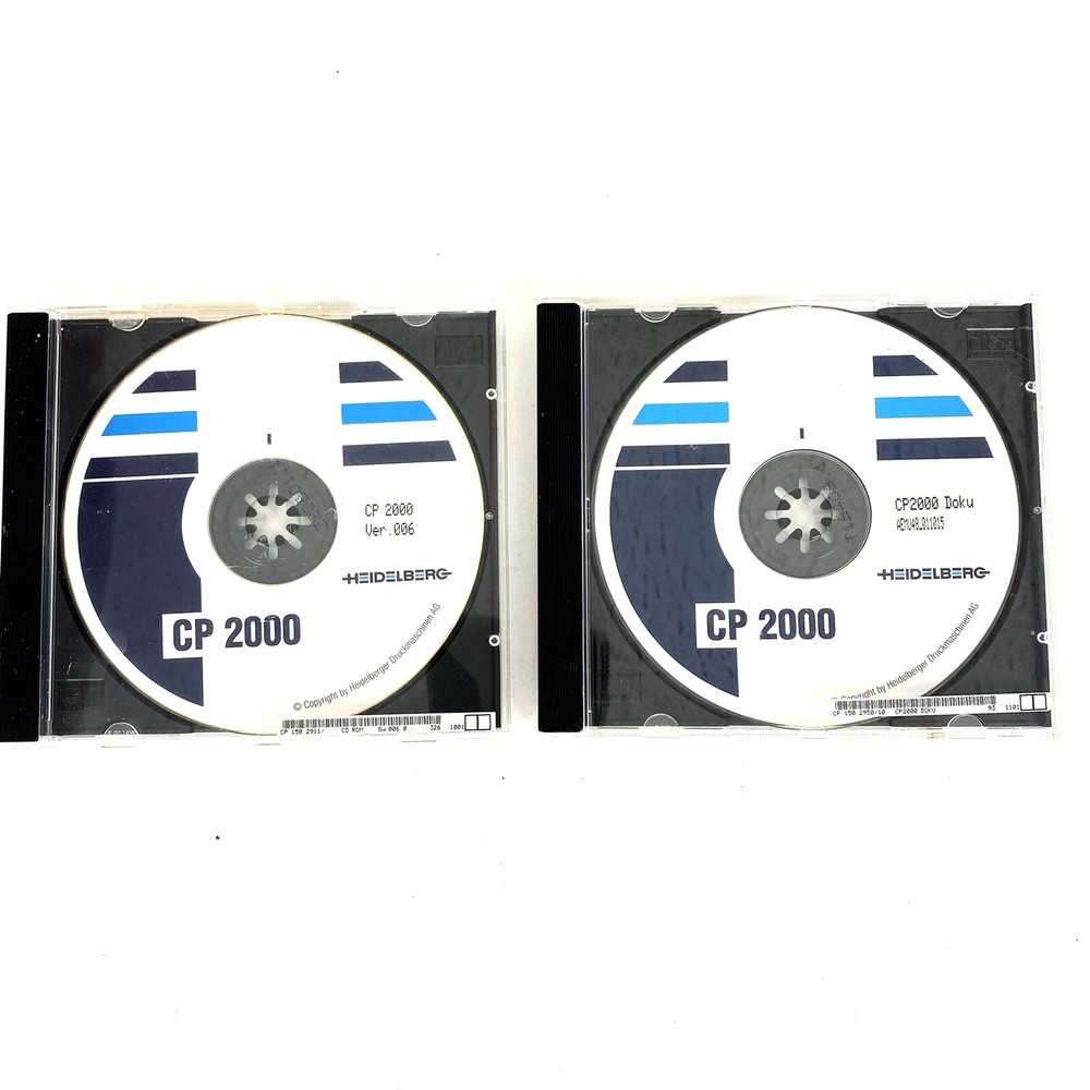 Heidelberg CP2000 Ver . 006 CD Set Of 2 Software 9809