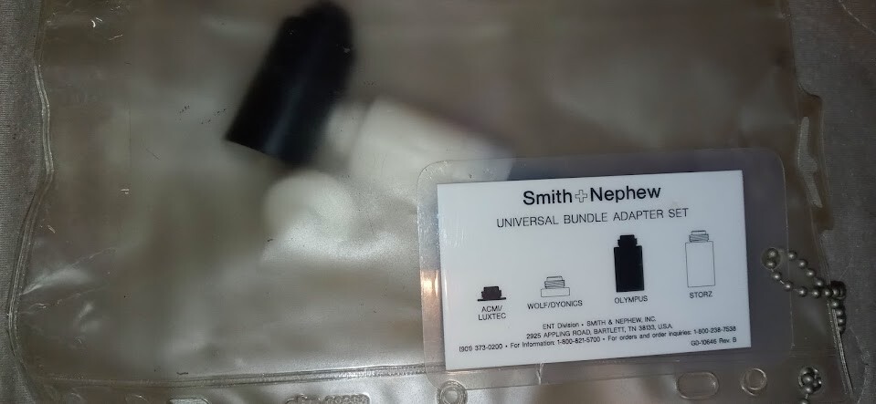 Smith & Nephew Micro Bright Illluminator Light Cable Adapter w/ adapter set