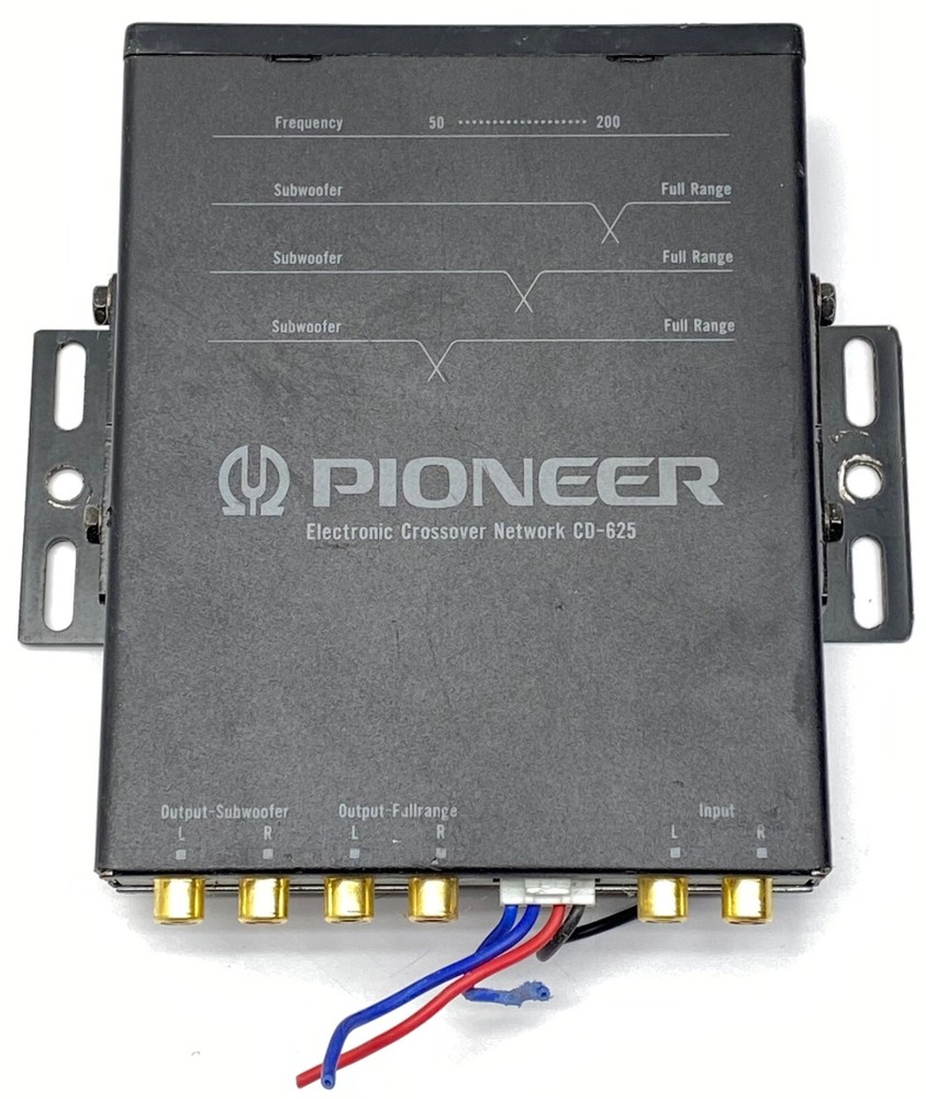 Pioneer CD-625 Vintage Electronic Crossover Network Black Old School UNTESTED