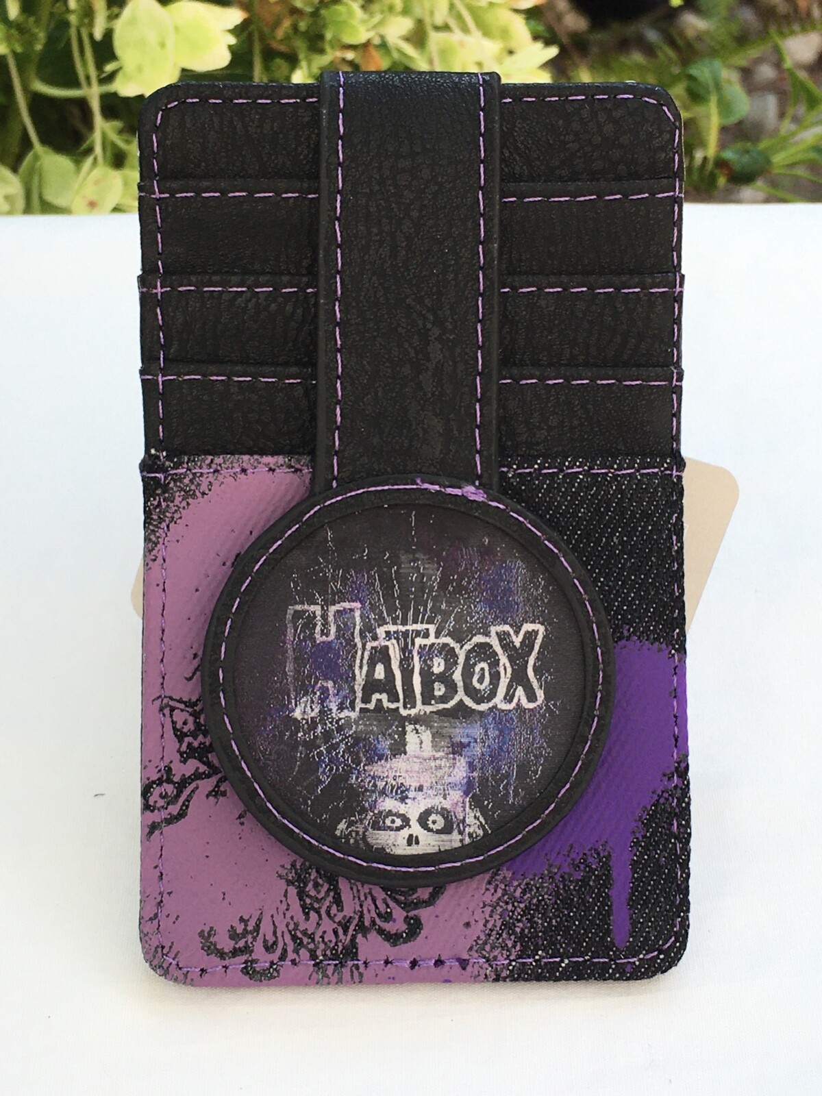 Loungefly Disney Haunted Mansion Hatbox Ghost 4 Slot Cardholder w/ID Window NWT