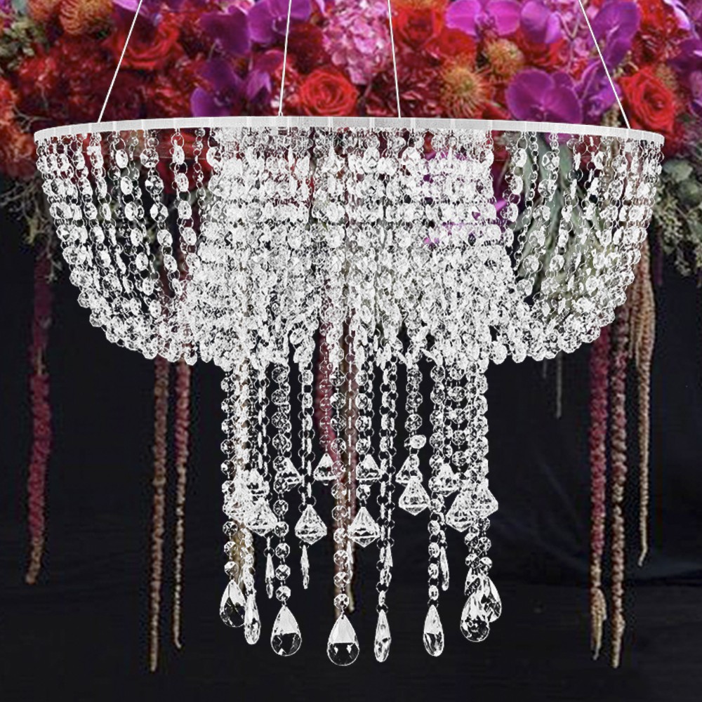 Wedding Cake Stand 80cm Crystal Bead Regular Impact-resistant, Rust-resistant
