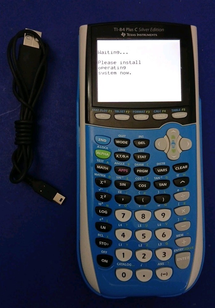 Texas Instruments TI-84 Plus C Silver Edition Graphing Calculator Tested Need OS