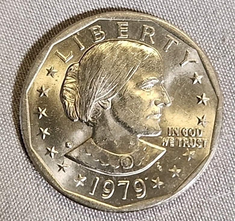 1979-D SBA $1 Susan B. Anthony Dollar - Error - Filled D