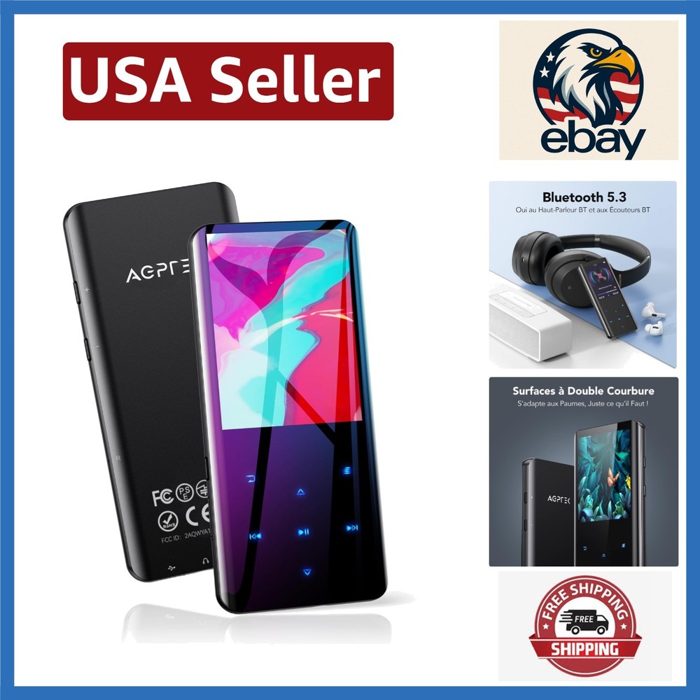 Portable 32GB MP3 Player with 2.4” Curved Display and Multi-Functionality