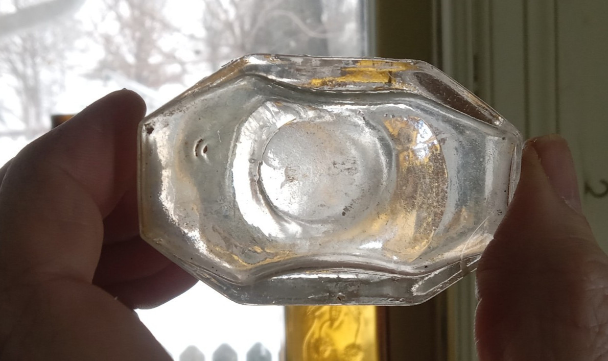 RARE N.C.R.CO DAYTON,OHIO (NATIONAL CASH REGISTER CO) 8 SIDED 1890s INK BOTTLE