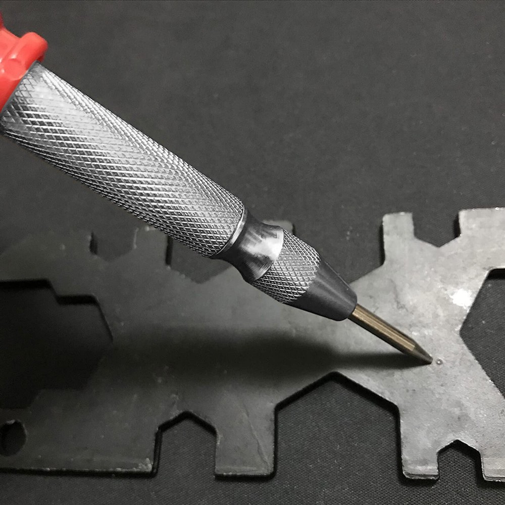2PCS Automatic Center Punch Strikes Surface Hammer Spring Loaded Window Breaker
