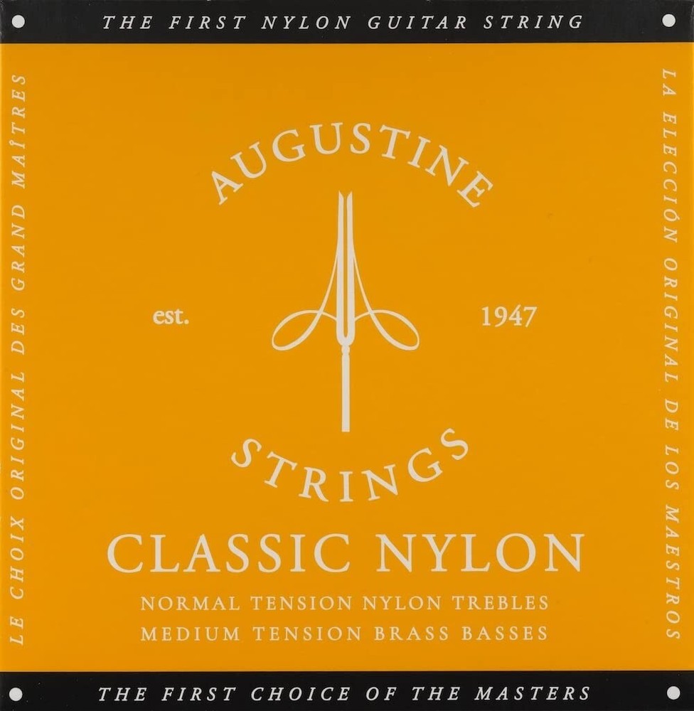 AA Augustine Medium Tension Classical Guitar Strings (3-Pack) Gold
