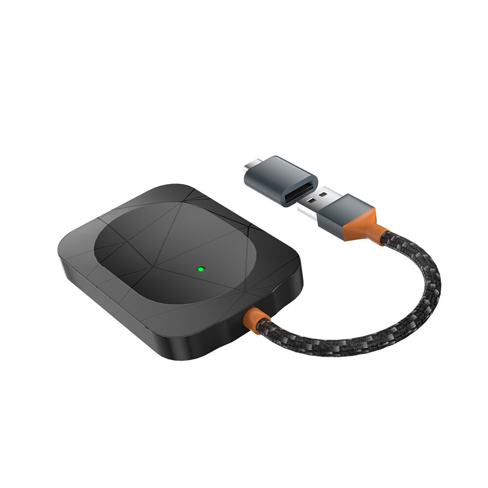 Carplay Wireless Adapter For Apple Android Auto Plug Play Car USB Dongle 2 in 1