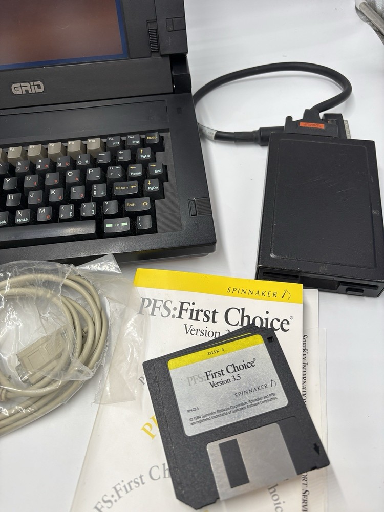 Grid Systems GRiDLITE XL - Vintage Computer - With External Drive As Is