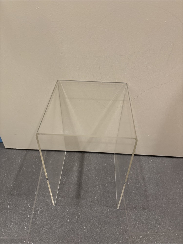 Acrylic Display Stand Base 13inch Clear Square Riser, 9x2"
