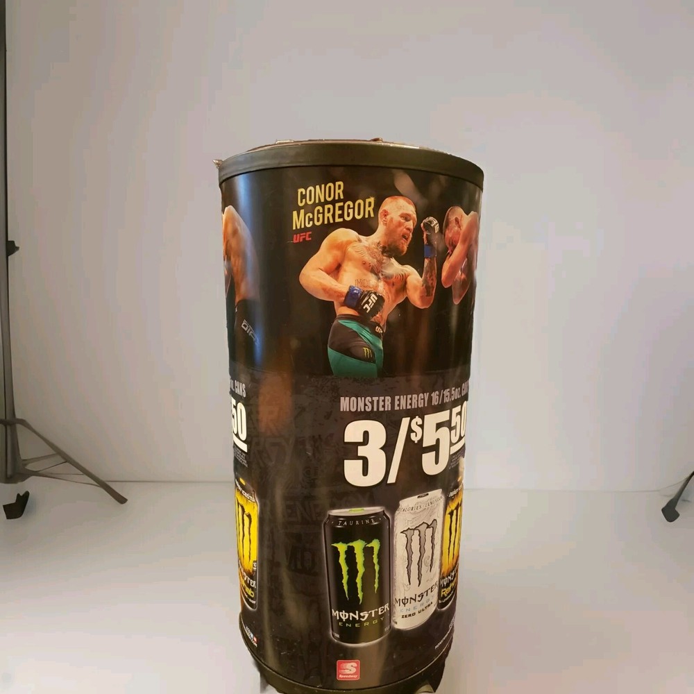 Conner McGregor/Monster Rolling Ice Chest/Cooler with drain Plug.
