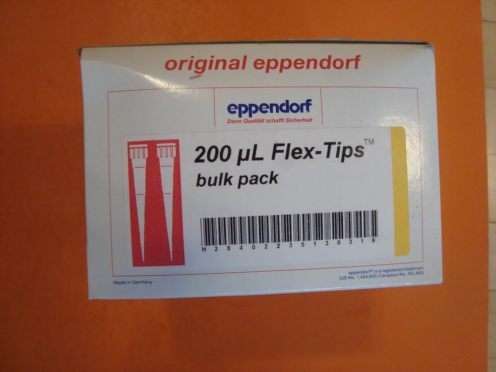 EPPENDORF 200 ul Flex-Tips PIPET TIPS 1000/bulk pk NOS