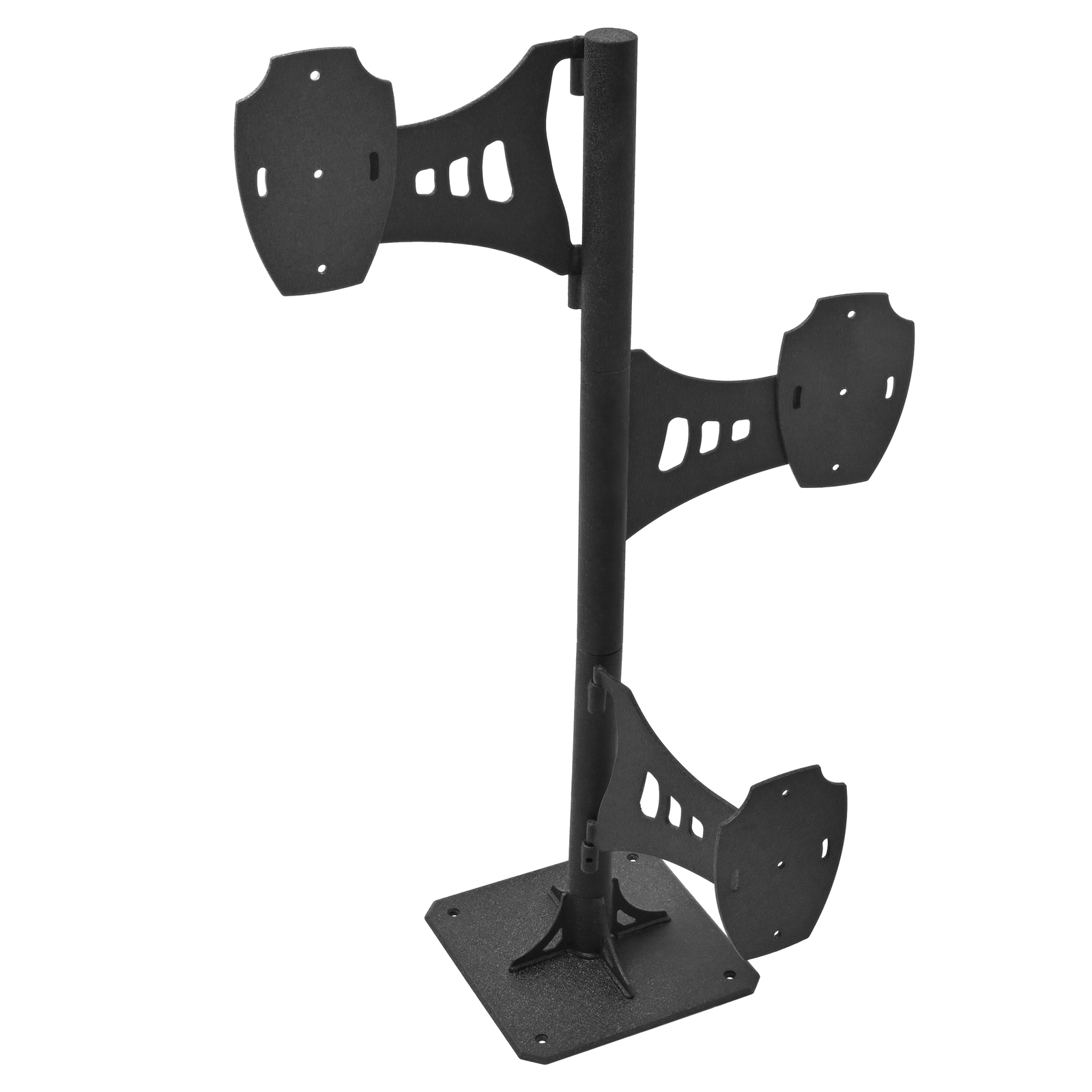 Black Trophy Tree Pedestal Stand Shoulder Mount Style For 3 Taxidermy Display