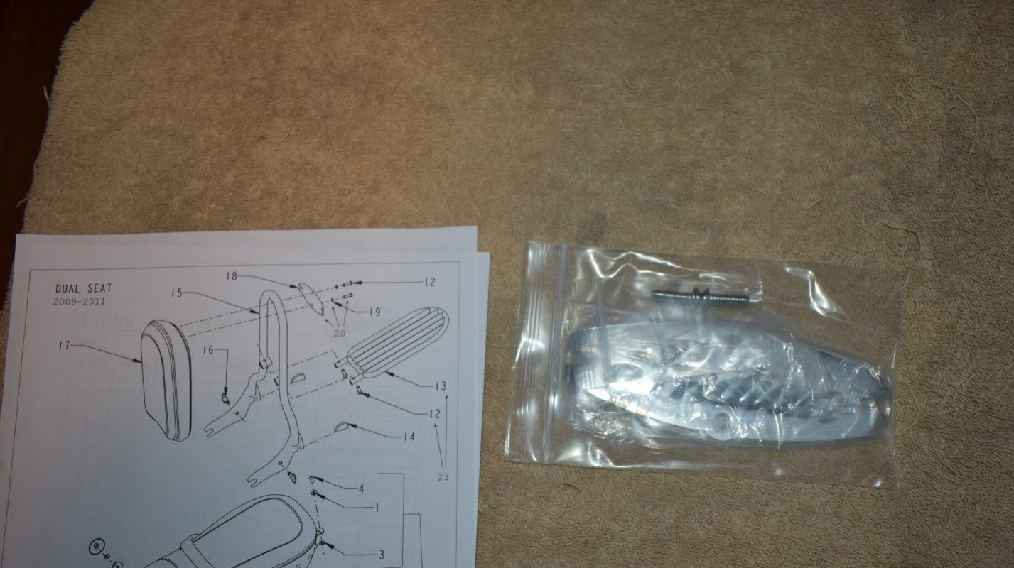 Indian Motorcycle Passenger /Sissybar "Indian "Script Backrest Pad Clamp for Pad