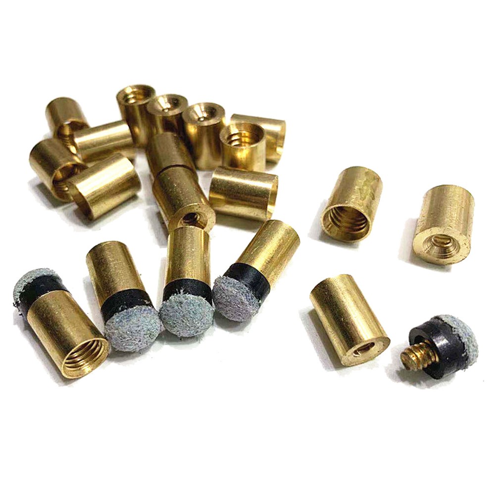 1pc Billiard Screw-on Tips with Pool Cue Stick Ferrules Soft Grey Tips