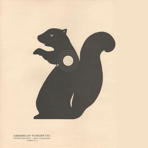 Western Squirrel Silhouette Target, 14" x 14"  (Qty. 30)