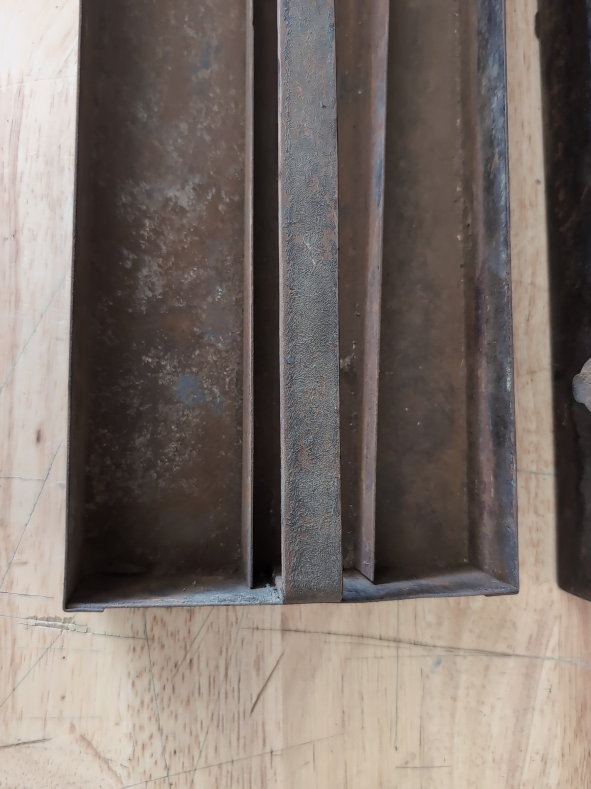 1930s Western Giant Tools Western Auto Supply Tool Box w/ Tray Leather Handle