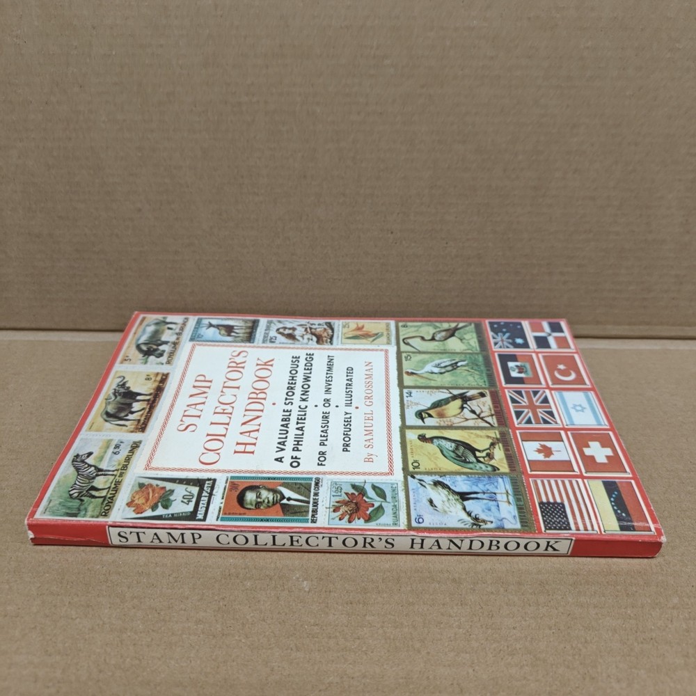 Vintage Stamp Collector's Handbook By Samuel Grossman Copyright 1957 Paperback