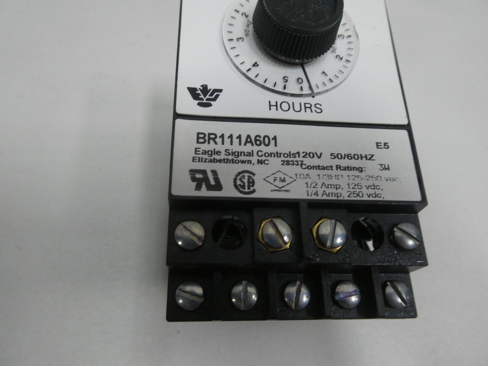Eagle Signal BR111A601 Timer 0-5hours 120v-ac