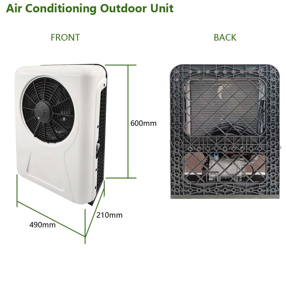 12V RV Air Conditioner 12000 BTU Split Car AC Unit Kit Fit Truck Cab Bus Caravan