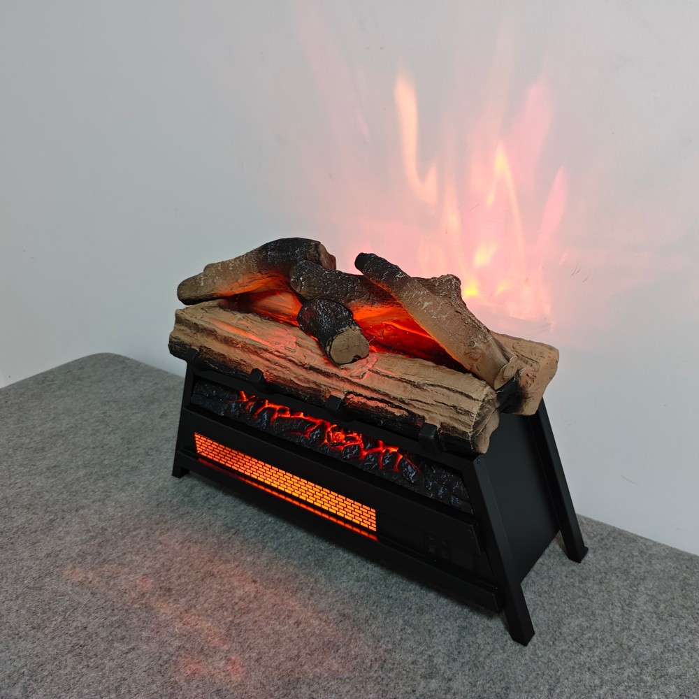 23'' 3D Flame Insert Electric Fireplace Heater w/ Remote Control & Timer 1500W