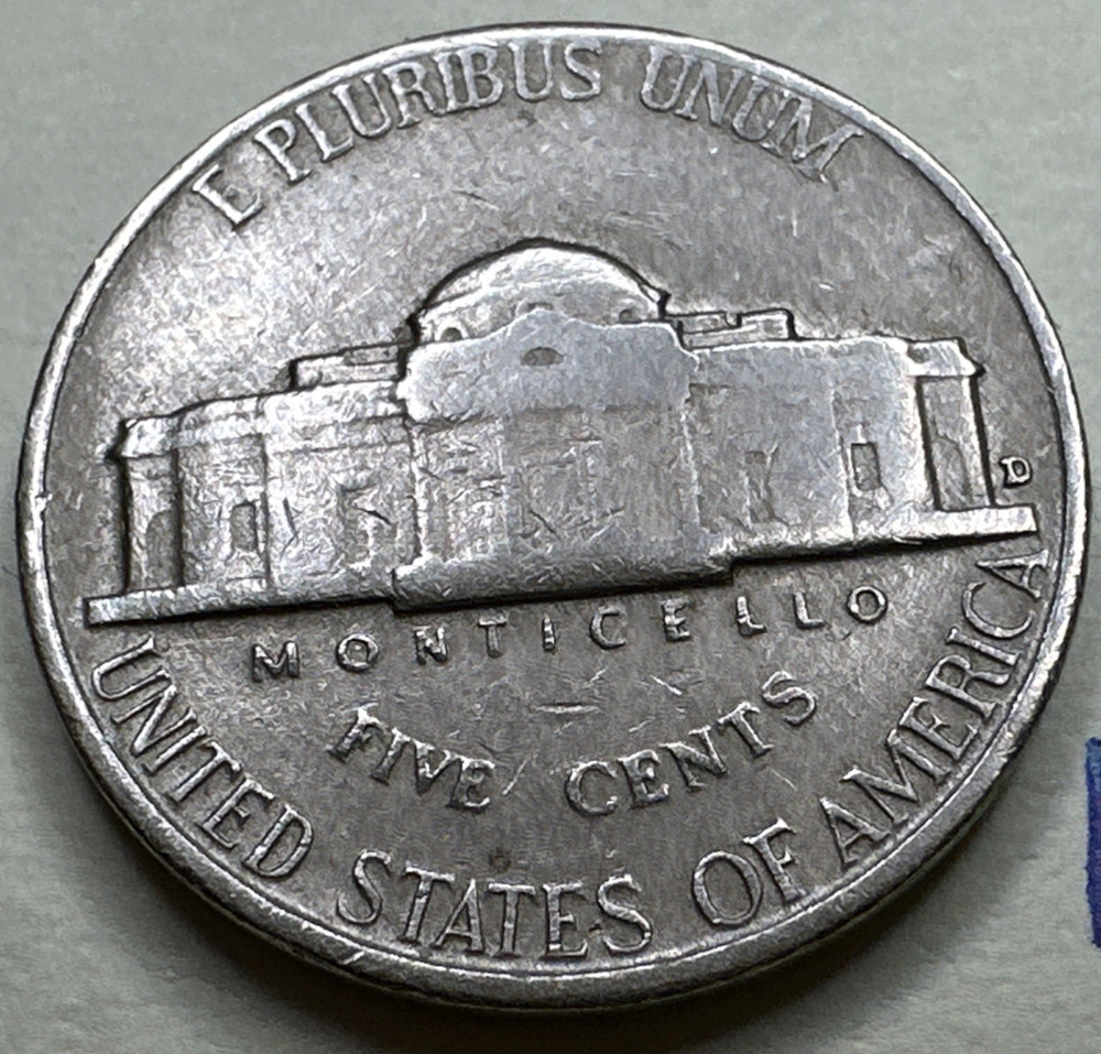 1958 D JEFFERSON NICKEL 5C 1769X