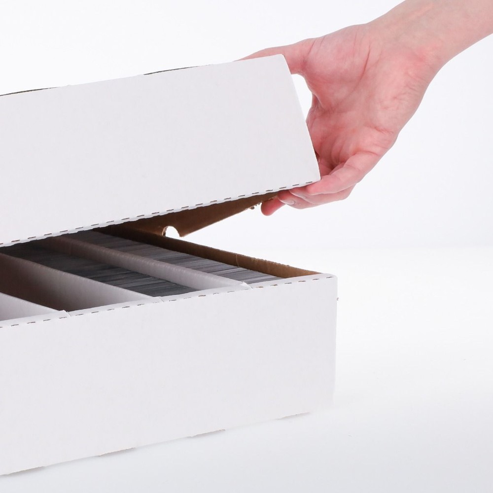 2 BCW 3200 Count Card Storage Boxes with Full Lid