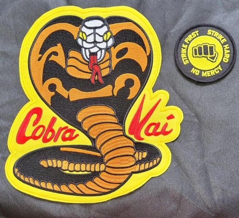 Cobra Kai Uniform Patch Set (2) Karate Kid Jacket & Chest Logo