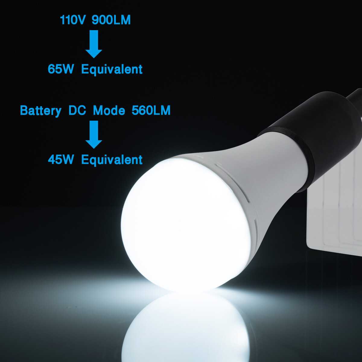 9W(60W) Led Bulb Rechargeable LED Light Bulbs with Battery backup Emergency