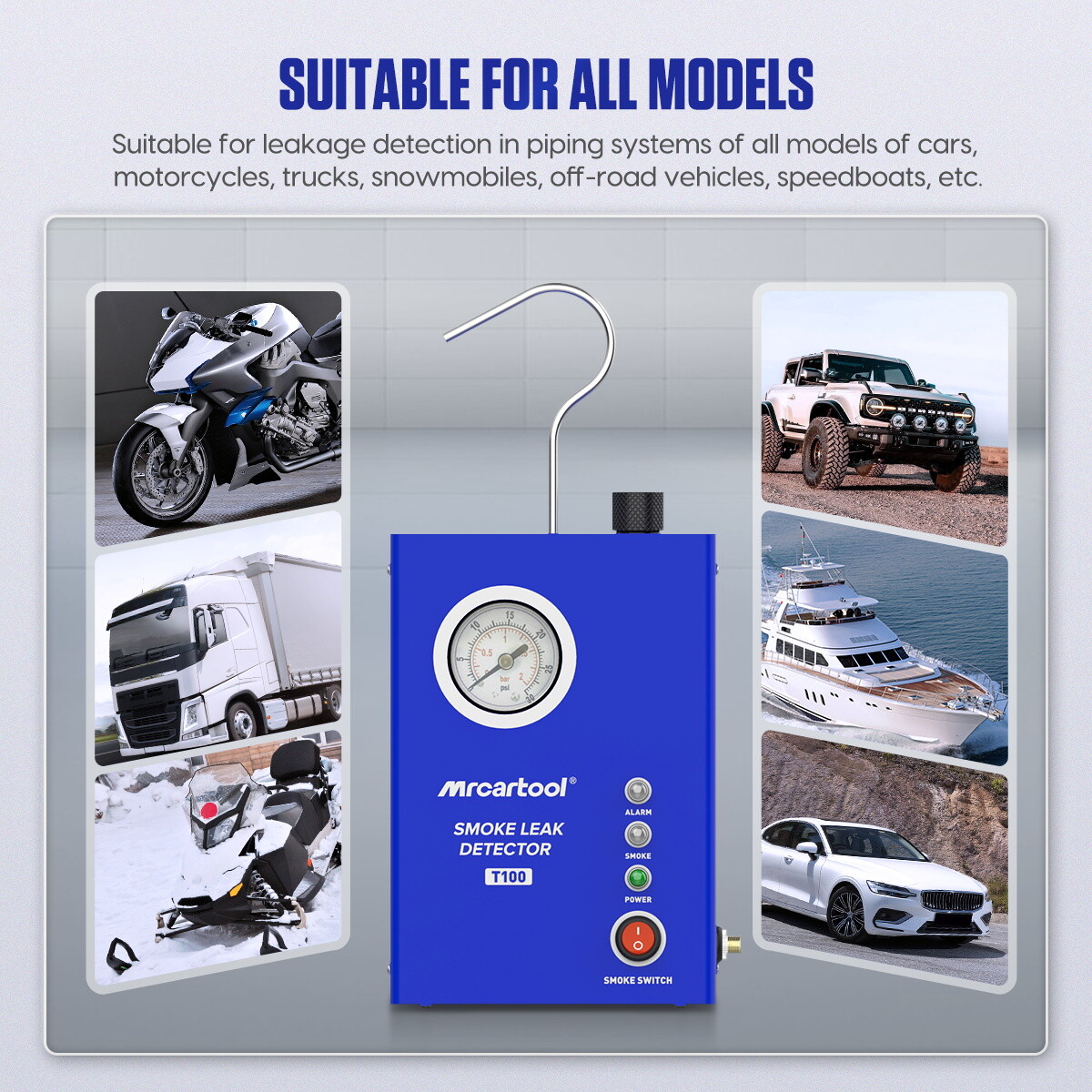 Auto EVAP Smoke Machine Exhaust Intake Vacuum Diagnostic Smoke Leak Detector NEW