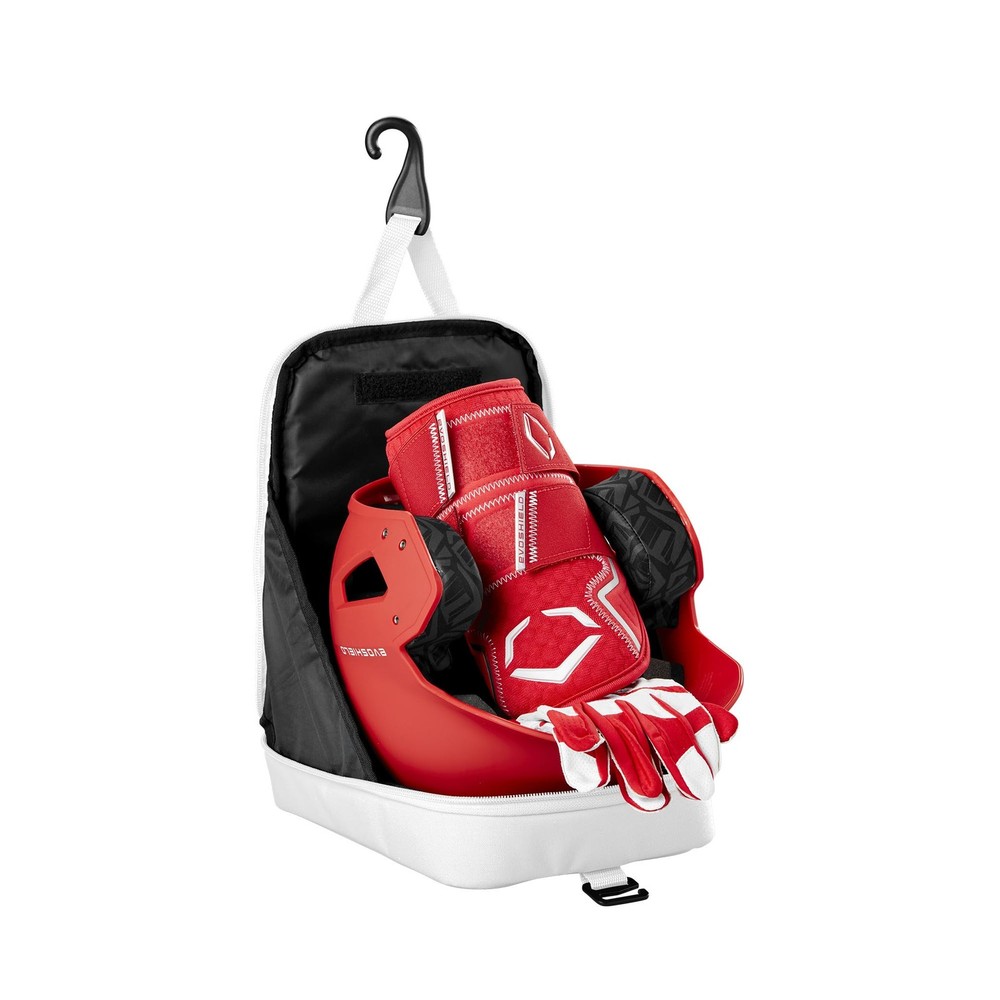 EvoShield Recruit Backpack Dugout Cubby - Team White