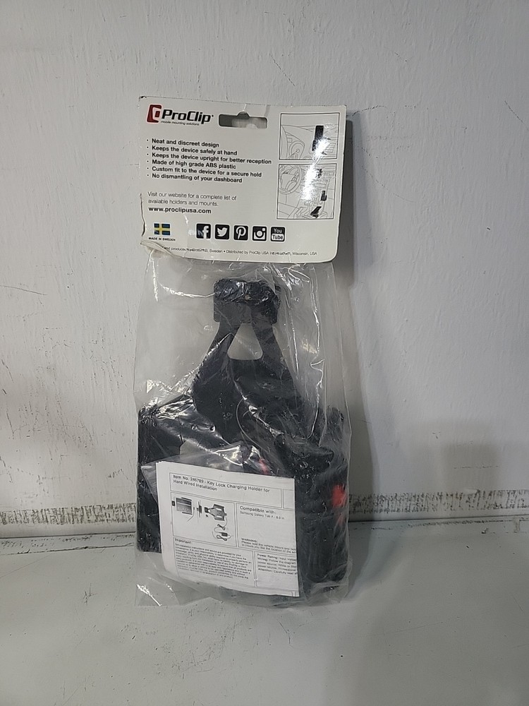 ProClip 246789 Key Lock Charging Holder For Hard Wired Installation
